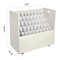Adiroffice 50-Compartment Mobile Wood Roll File Storage Organizer in White ADI626-WHI-MK - alternate 4